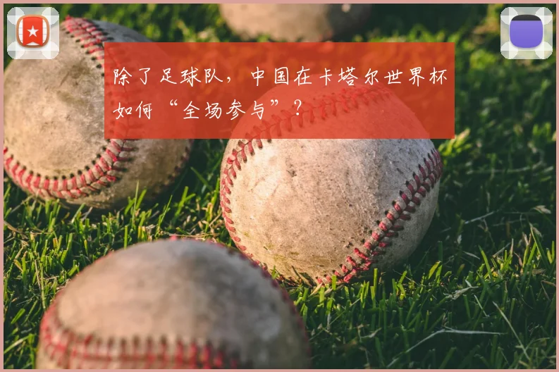 除了足球队，中国在卡塔尔世界杯如何“全场参与”？