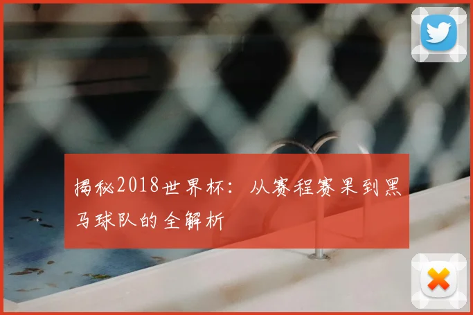 揭秘2018世界杯：从赛程赛果到黑马球队的全解析